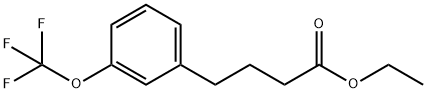 Benzenebutanoic acid, 3-(trifluoromethoxy)-, ethyl ester 结构式