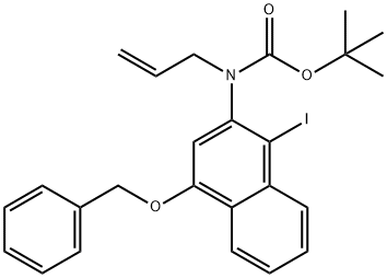 N-(4-(苄氧基)-1-碘阧-2-基)-N-(丙-2-烯-1-基)氨基甲酸叔丁酯 结构式