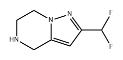 2-(二氟甲基)-4,5,6,7-四氢吡唑并[1,5-A]吡嗪 结构式