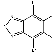 2H-Benzotriazole, 4,7-dibromo-5,6-difluoro- 结构式