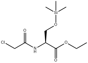 N-(2-Chloroacetyl)-O-(trimethylsilyl)-L-serine ethyl ester 结构式