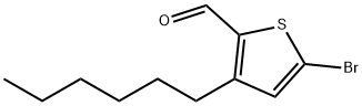 5-溴-3-己基噻吩-2-甲醛 结构式