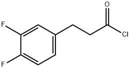 BENZENEPROPANOYL CHLORIDE, 3,4-DIFLUORO- 结构式