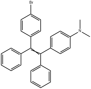 Benzenamine, 4-[2-(4-bromophenyl)-1,2-diphenylethenyl]-N,N-dimethyl- 结构式