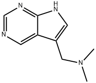 7H-Pyrrolo[2,3-d]pyrimidine-5-methanamine, N,N-dimethyl- 结构式
