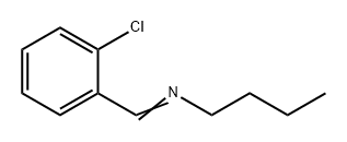 1-Butanamine, N-[(2-chlorophenyl)methylene]- 结构式