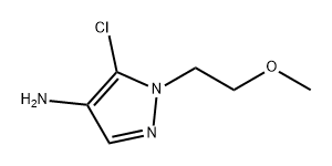 5-氯-1-(2-甲氧基乙基)-1H-吡唑-4-胺 结构式