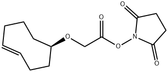 Acetic acid, 2-[(1R,4E)-4-cycloocten-1-yloxy]-, 2,5-dioxo-1-pyrrolidinyl ester 结构式