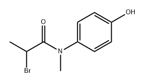 Propanamide, 2-bromo-N-(4-hydroxyphenyl)-N-methyl- 结构式