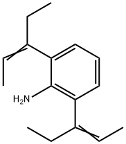 Benzenamine, 2,6-bis(1-ethyl-1-propen-1-yl)- 结构式