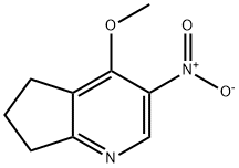 4-methoxy-3-nitro-6,7-dihydro-5H-cyclopenta[b]pyridine 结构式