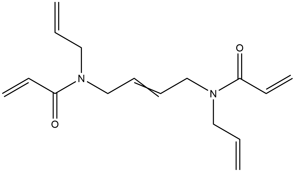 2-丙烯酰胺,N,N'-(2E)-2-丁烯-1,4-二基双[N-2-丙烯-1-基- 结构式