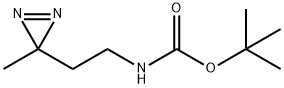 Carbamic acid, N-[2-(3-methyl-3H-diazirin-3-yl)ethyl]-, 1,1-dimethylethyl ester 结构式