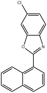 Benzoxazole, 6-chloro-2-(1-naphthalenyl)- 结构式