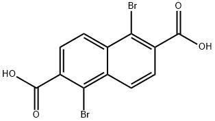 1,5-二溴萘-2,6-二羧酸 结构式