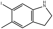 6-Iodo-5-methylindoline 结构式