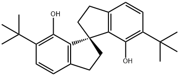 1,1′-Spirobi[1H-indene]-7,7′-diol, 6,6′-bis(1,1-dimethylethyl)-2,2′,3,3′-tetrahydro-, (1S) 结构式