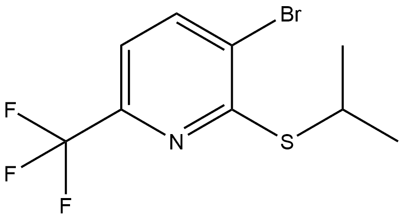 3-Bromo-2-[(1-methylethyl)thio]-6-(trifluoromethyl)pyridine 结构式