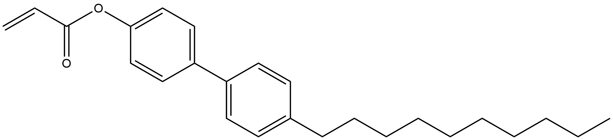 4'-decyl-[1,1'-biphenyl]-4-yl acrylate 结构式