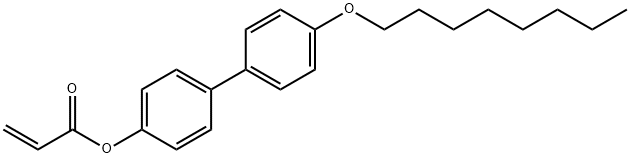 2-Propenoic acid, 4'-(octyloxy)[1,1'-biphenyl]-4-yl ester 结构式
