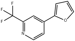 Pyridine, 4-(2-furanyl)-2-(trifluoromethyl)- 结构式