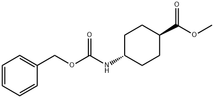 反-N-CBZ-4-氨基环己羧酸甲酯 结构式