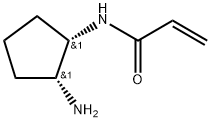 N-((1S,2R)-2-氨基环戊基)丙烯酰胺 结构式