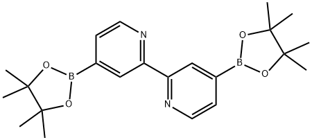 4,4'-双(4,4,5,5-四甲基-1,3,2-二氧杂硼烷-2-基)-2,2'-联吡啶 结构式