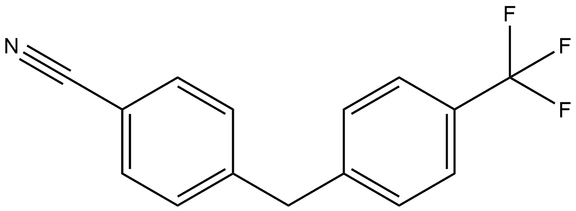 4-(4-(三氟甲基)苄基)苄腈 结构式