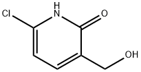 2(1H)-Pyridinone, 6-chloro-3-(hydroxymethyl)- 结构式