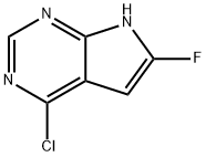 4-氯-6-氟-7H-吡咯并[2,3-D]嘧啶 结构式