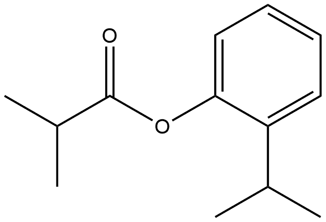 2-(1-Methylethyl)phenyl 2-methylpropanoate 结构式