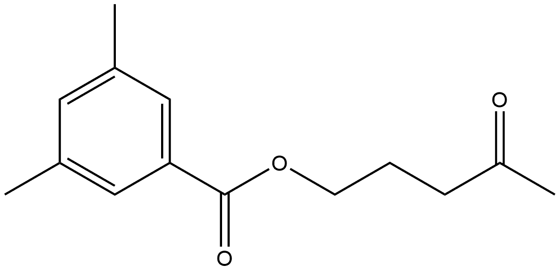 Benzoic acid, 3,5-dimethyl-, 4-oxopentyl ester 结构式