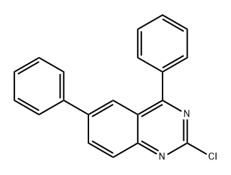 2-氯-4,6-二苯基喹唑啉 结构式