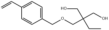 2-[[(4-乙烯基苯基)甲氧基]甲基]-2-乙基-1,3-丙二醇 结构式
