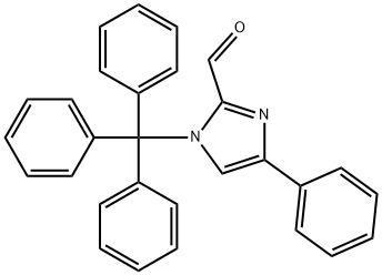 1H-Imidazole-2-carboxaldehyde, 4-phenyl-1-(triphenylmethyl)- 结构式