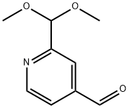 2-(Dimethoxymethyl)pyridine-4-carbaldehyde 结构式