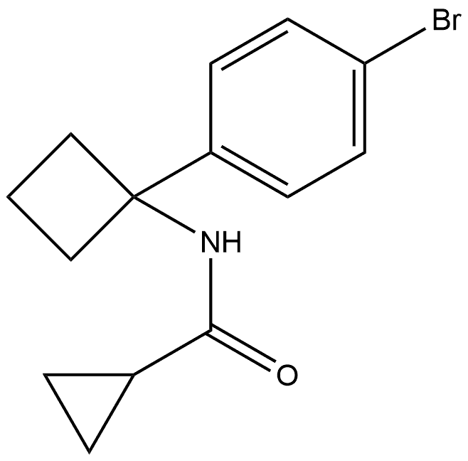 N-(1-(4-溴苯基)环丁基)环丙烷甲酰胺 结构式