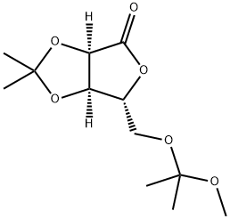 5-O-(1-Methoxy-1-Methylethyl)-2,3-O-(1-Methylethylidene)-D-ribonic Acid γ-Lactone 结构式