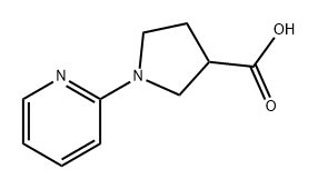3-Pyrrolidinecarboxylic acid, 1-(2-pyridinyl)- 结构式