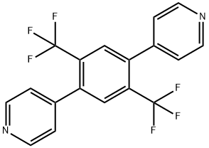 2,5-二三氟甲基-1,4-二(4-吡啶基)苯 结构式