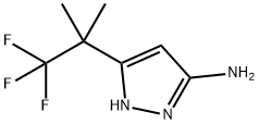 5-(1,1,1-三氟-2-甲基丙-2-基)-1H-吡唑-3-胺 结构式