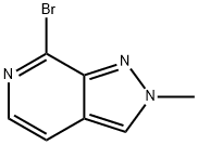 7-溴-2-甲基-2H-吡唑并[3,4-C]吡啶 结构式