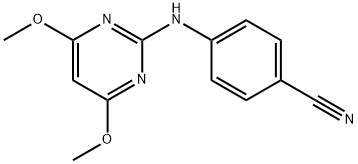Benzonitrile, 4-[(4,6-dimethoxy-2-pyrimidinyl)amino]- 结构式