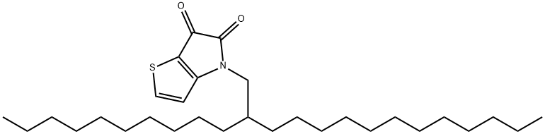 4H-噻吩并[3,2-B]吡咯-5,6-二酮, 4-(2-癸基十四烷基)- 结构式