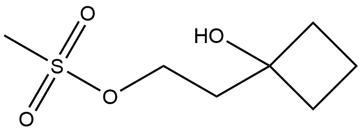 2-(1-羟基环丁基)乙基甲磺酸酯 结构式