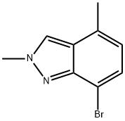 7-溴-2,4-二甲基-2H-吲唑 结构式