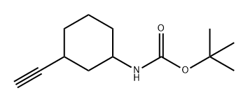 (3-乙炔基环己基)氨基甲酸叔丁酯 结构式