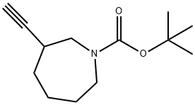 3-乙炔基氮杂环庚烷-1-羧酸叔丁酯 结构式