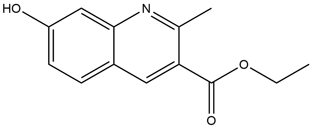 7-羟基-2-甲基喹啉-3-羧酸乙酯 结构式